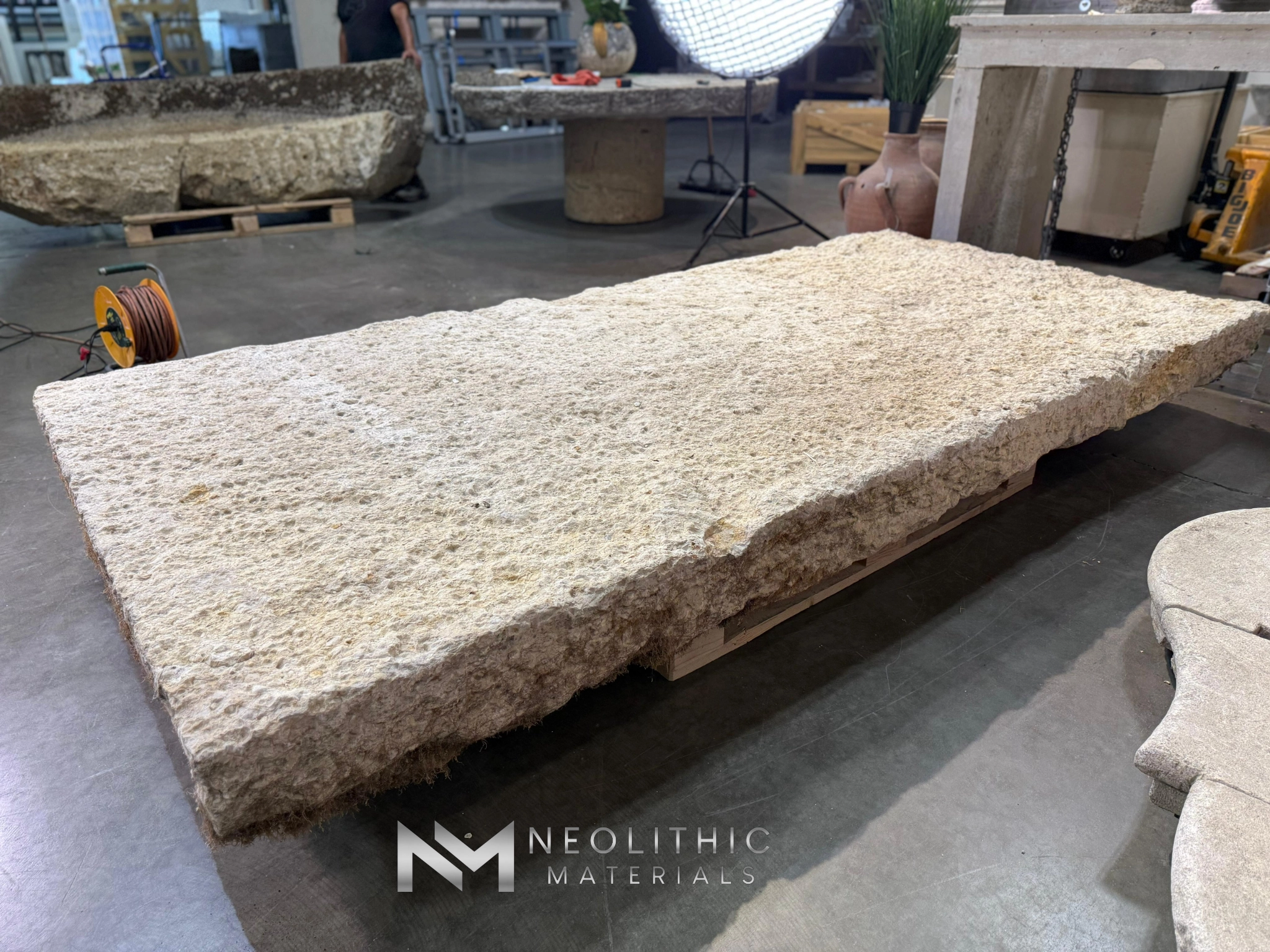French Antique Limestone Slab - Image 4
